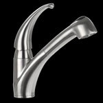 Sienna Tavole&trade; - Solid Stainless Steel Faucet w/ Pull-out Spout
