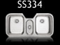 SS334 Triple Bowl Undermount Sink