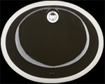 Sienna Ciollo&trade; - Black Undermount Ceramic Vanity Sink